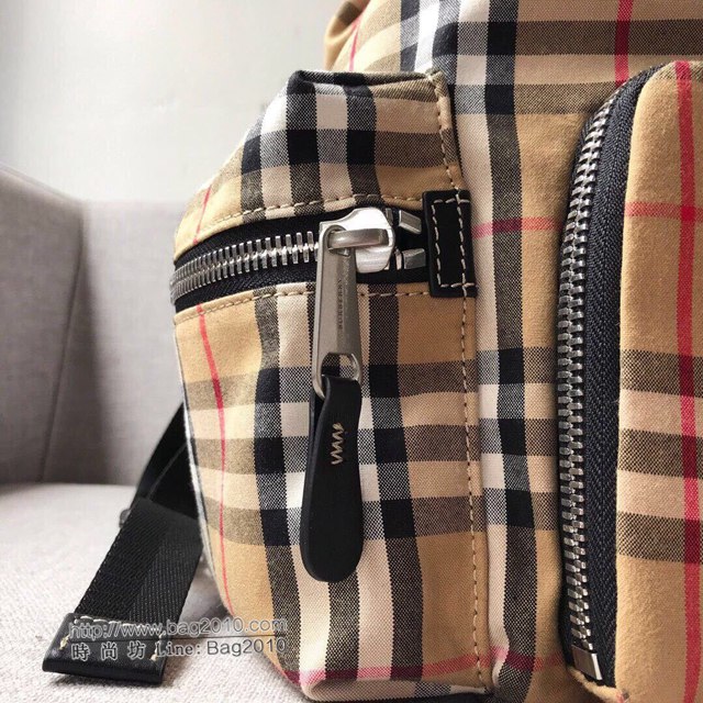 Burberry專櫃新款雙肩包 巴寶莉Vintage格子雙肩後背包  db1096